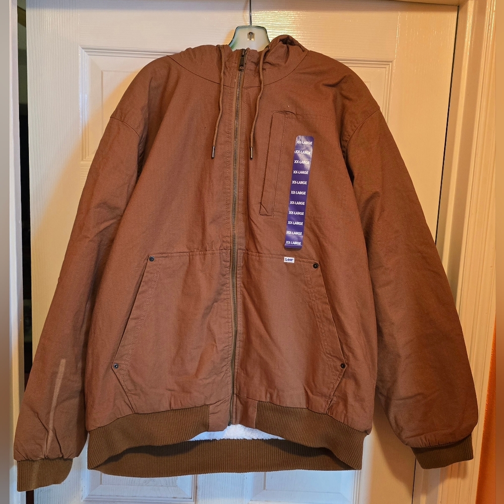 Lee Men's Workwear Bomber Hoodie Jacket XXL